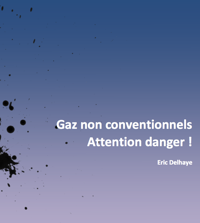 Première de couverture du rapport de Éric Delhaye sur les gaz non conventionnels