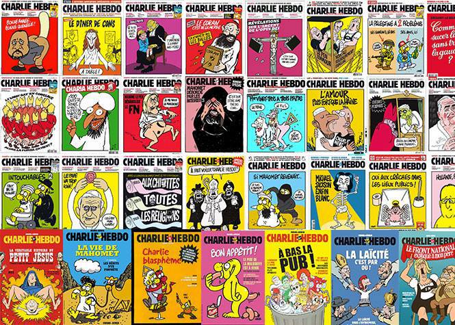 Couvertures anti-cons de Charlie Hebdo