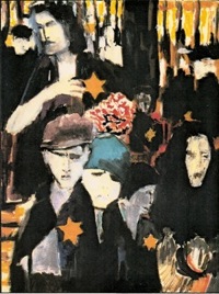 Après la rafle. Peinture. Centre National Jean Moulin – Bordeaux, exposition NUIT et BROUILLARD de Jean Jacques Morvan