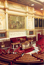 Perchoir de l'Assemblée nationale, Palais Bourbon, Paris
