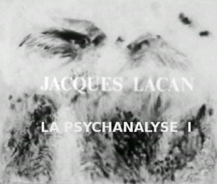 Affiche modifiée de l'émission de l'ORTF : Jacques Lacan, Psychanalyse I, dans la série Un certain regard (1974).