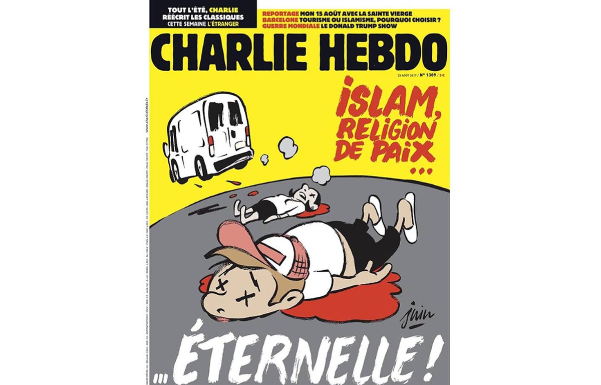 Couverture du N°1309 de Charlie Hebdo du 23 août 2017