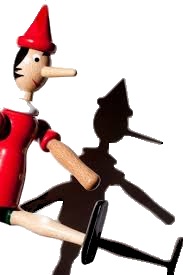 Pinocchio fait le pas de l'oie