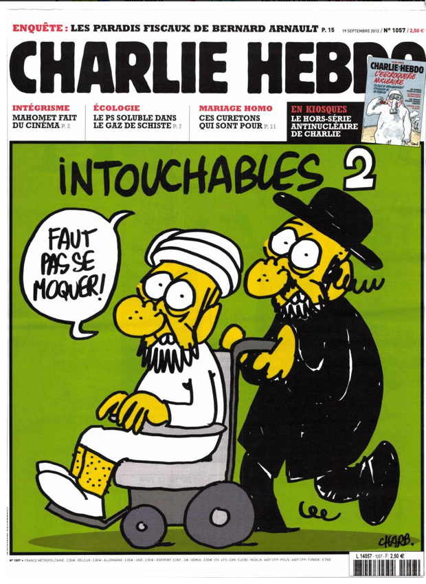 Première de couverture du n° 1057 de Charlie Hebdo